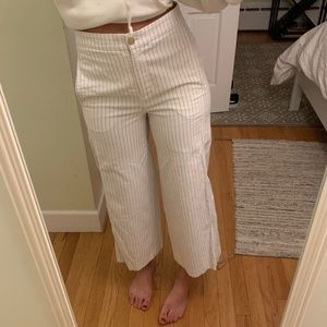 Striped flare pants